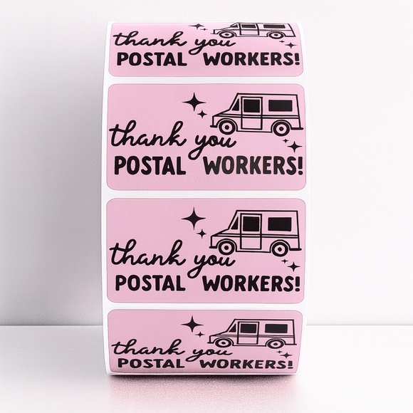 Thank You Postal Workers Stickers – Mail Carrier Appreciation Labels for Package - Picture 7 of 11
